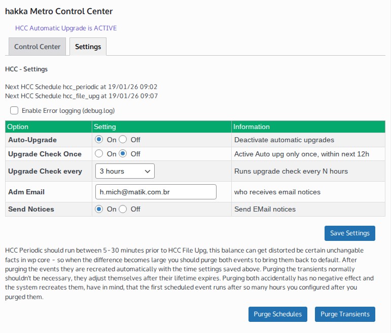 HCC fully operational